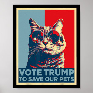 Rösta Trump För Att Rädda Våra Husdjur 2025  Poster