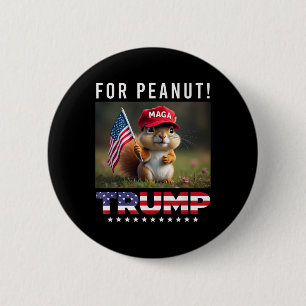 Rösta Trump För Peanut Ekorren Trump 2025 Knapp