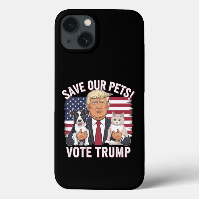 Rösta Trump Rädda Våra Husdjur Katter Hundar 2024  (Baksida)
