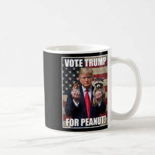 Rösta Trump Rättvisa För Fred Peanut Ekorren Mer Kaffemugg