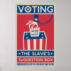Rösta trycket poster