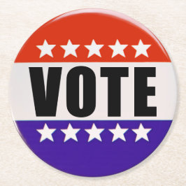 Rösta Underläggen Underlägg Papper Rund