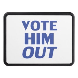 Rösta ut honom i vit blå modern fetstil dragkroksskydd