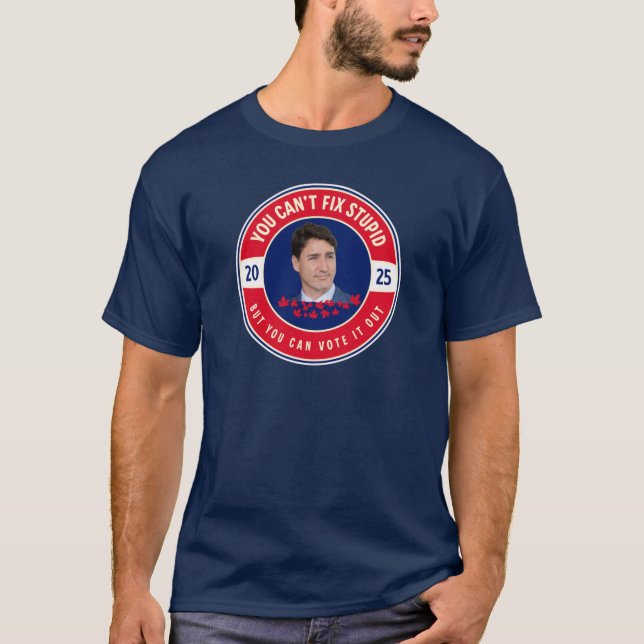 Rösta ut Justin Trudeau | Kanadensiska Politiskt h T Shirt (Framsida)