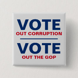 Rösta ut korruptionen Rösta ut den pakistanska reg Knapp