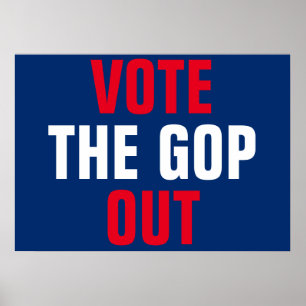 Rösta ut protesterna från GOP Poster