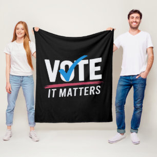 Rösta Val 2024 Röstare Demokrat Politik Fleecefilt