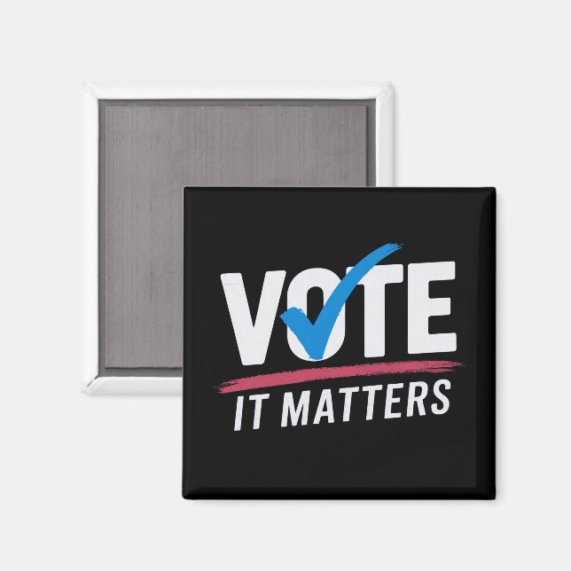 Rösta Val 2024 Röstare Demokrat Politik  Magnet (Front/Back)