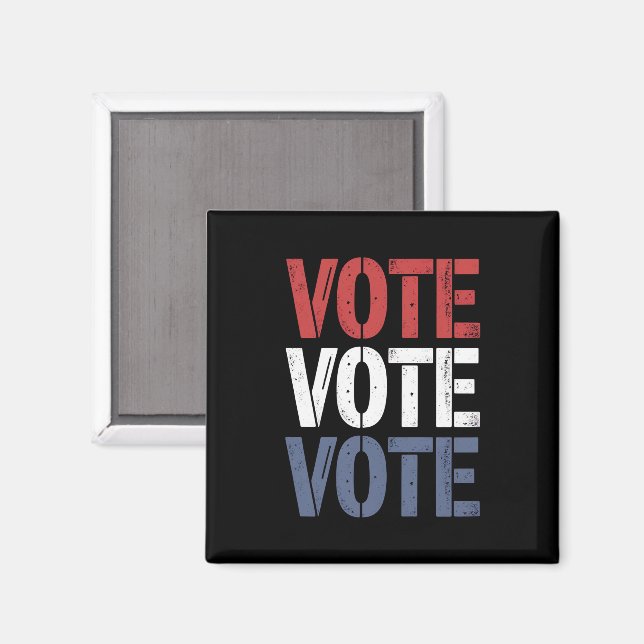 Rösta Val Politik Röstning Väljarregistrering  Magnet (Front/Back)