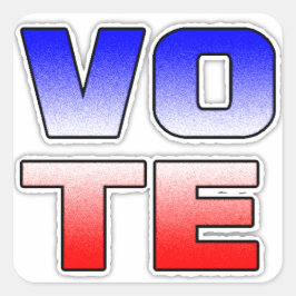 RÖSTA VALpolitiska Stickers Fyrkantigt Klistermärke