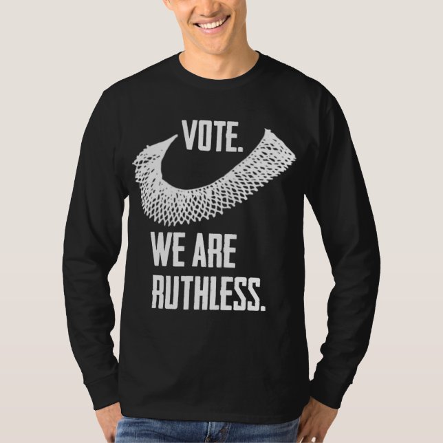 Rösta vi är hänsynslösa kvinnors Höger och feminis T Shirt (Framsida)