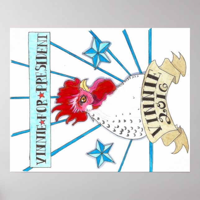 Rösta vinnie-Poster Poster (Framsidan)