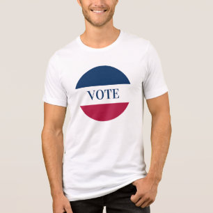 Rösta vita och blå randiga t shirt
