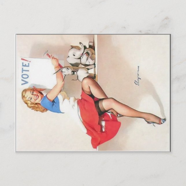 Rösta!  vykort (Framsida)