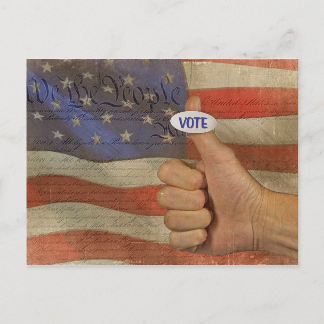 Rösta! Vykort (Framsida)