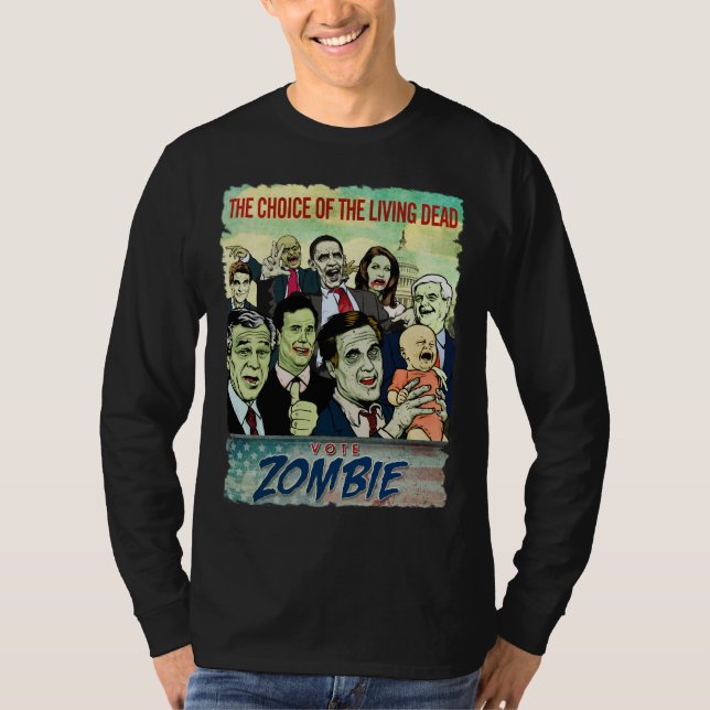 Rösta ZombieT-tröja Tee Shirt (Framsida)