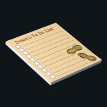 Rostad Ballpark Peanuts Nöt to Do List Anteckningsblock<br><div class="desc">Bordsmönstret List-stil i livsmedel har en originalmarkörillustration av ett par rostade balparksjordnötter. Anpassa med din information. Det finns också många fler illustrerade anteckningsblock från den här butiken. Denna design finns också tillgänglig för andra produkter. Ser du inte vad du är tittar för? Behöver du hjälp med anpassning? Kontakta Rebecca för...</div>