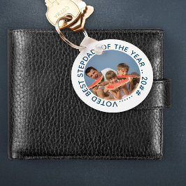 Röstad bästa Stepdad för året | Rundfoto Nyckelring