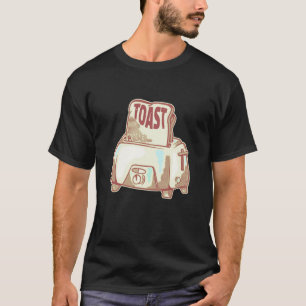Rostad bröd och toaster-illustration t shirt