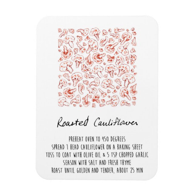Rostad Cauliroll Recipe Magnet (Vertikal)