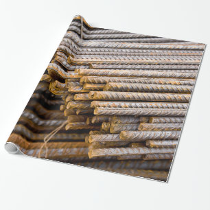 Rostad metallRebar Stänger Presentpapper