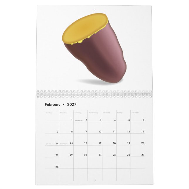 Rostad Sweet Potato - Emoji Kalender (Feb 2027)
