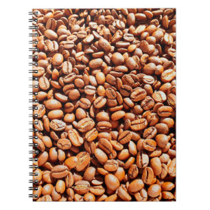rostade aromatiska kaffebönor i solljus, kaffe anteckningsbok
