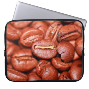 Rostade bruna kaffebönor laptop fodral