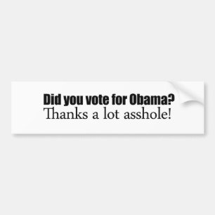 Röstade du för Obama Bildekal