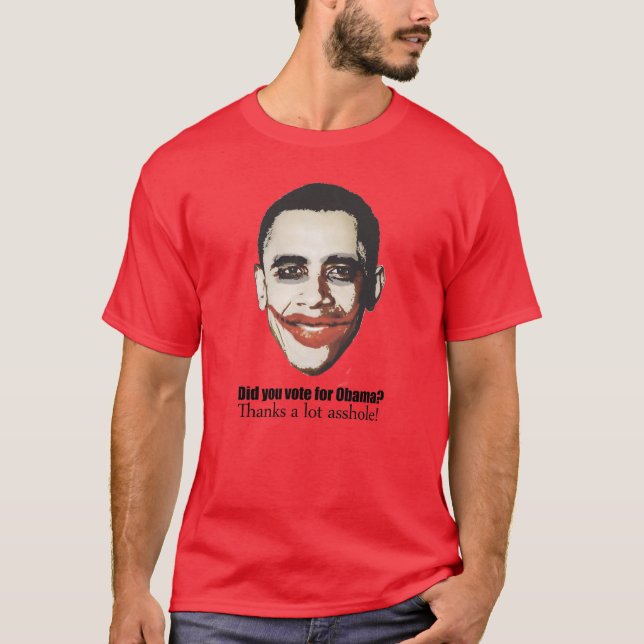 Röstade du för Obama Tee Shirt (Framsida)