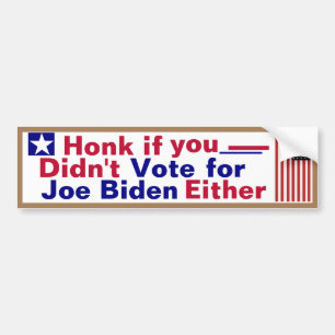 röstade inte för Joe Biden Bildekal