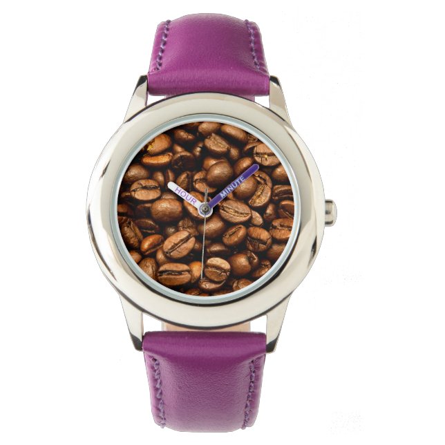 Rostade kaffebönor armbandsur (Framsida)