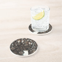 Rostade kaffebönor med fotfoto av Silver Scoop