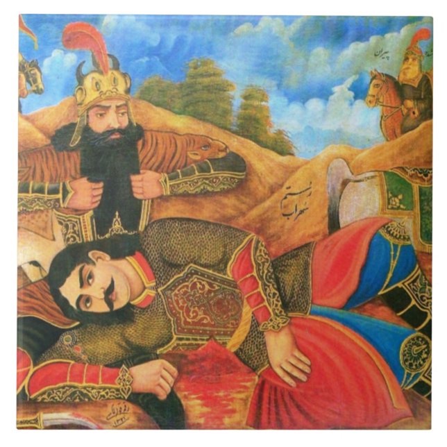 Rostam & Sohrab Kakelplatta (Framsidan)