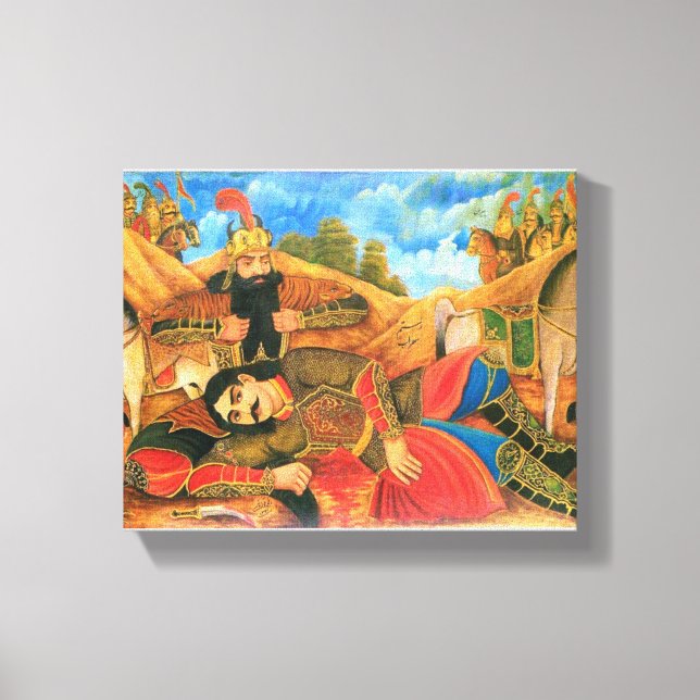 Rostam & Sohrab-utskrift Canvastryck (Framsida)