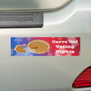 Röstande Höger Filibuster Carve-Out Bumper Sticker Bildekal