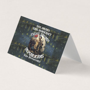 RöstaPolitisk Patriotisk Trump Republikanska parti Visitkort