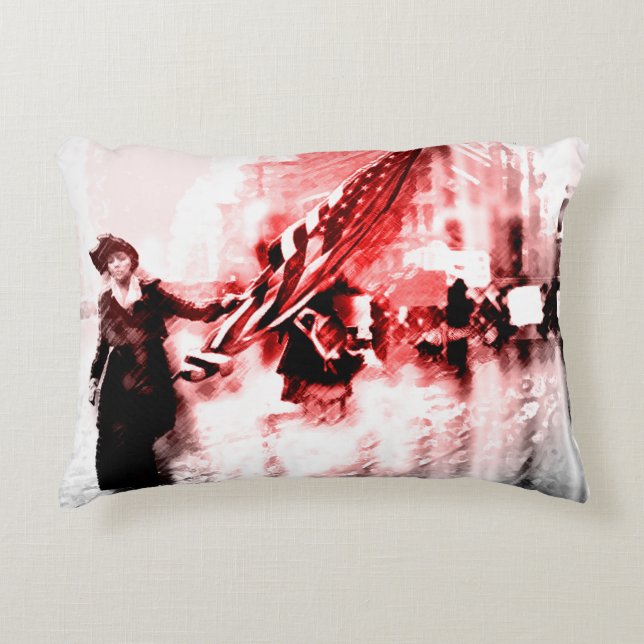 Röstar för henne kudder prydnadskudde (Framsidan)