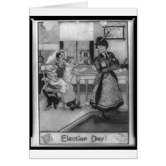 Röstar för kvinnor! hälsningskort