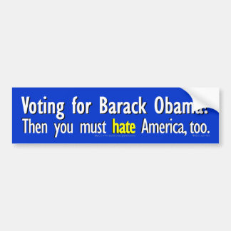 Röstar på Barack Obama? dekal