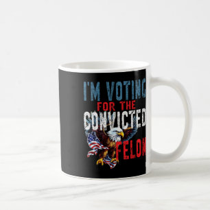 Röstar på dom för brottsling Röstning Trump Kaffemugg