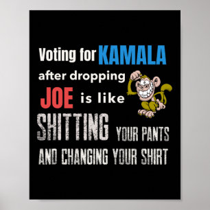 Röstar på Kamala efter att ha svikit Joe är som Ti Poster