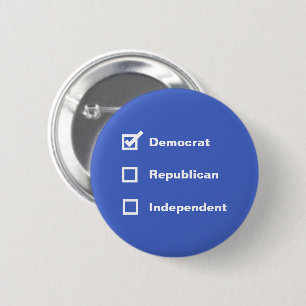 Röstare Demokrat Republikan Independent Kryssruta Knapp