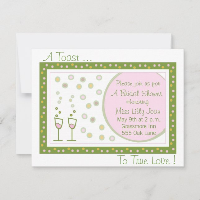 rostat bröd en rostat bröd…, till äkta kärlek! inbjudningar (Framsida)