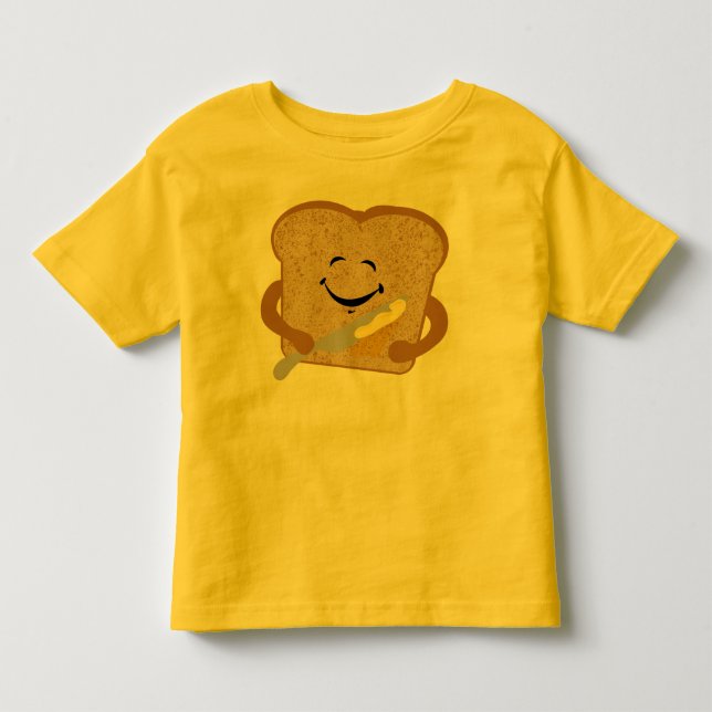 Rostat bröd- och smörskjorta tee shirt (Framsida)