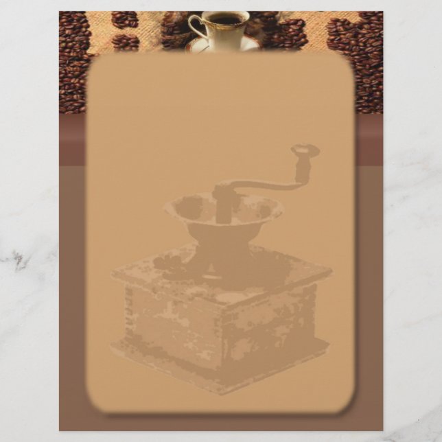 Rostat kaffe Letterhead (Framsida)