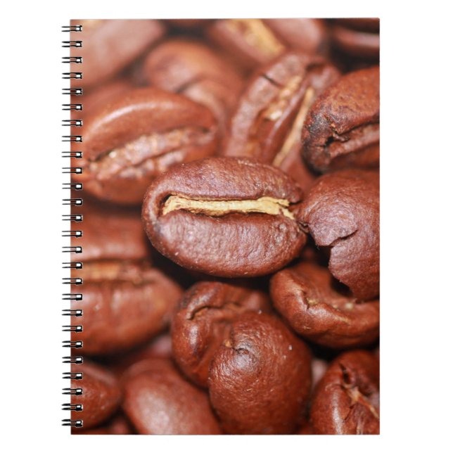 Rostat kaffebönor anteckningsbok (Framsidan)