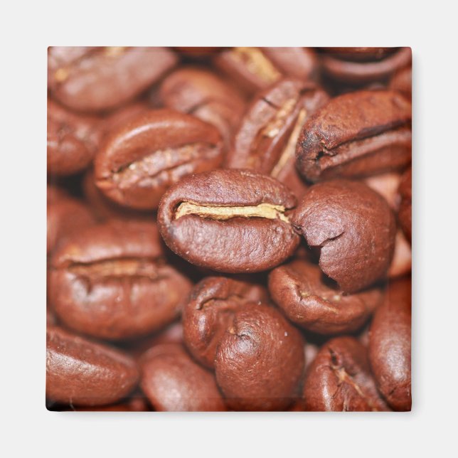 Rostat kaffebönor magnet (Framsidan)