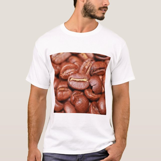Rostat kaffebönor t shirt (Framsida)