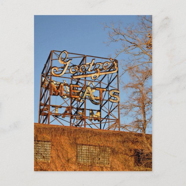 Rostat kött vykort (Framsida)